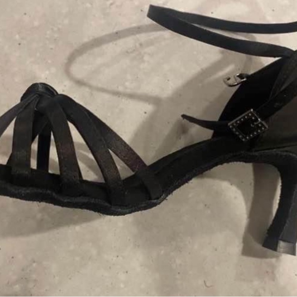 Elegant Black Strappy Heels